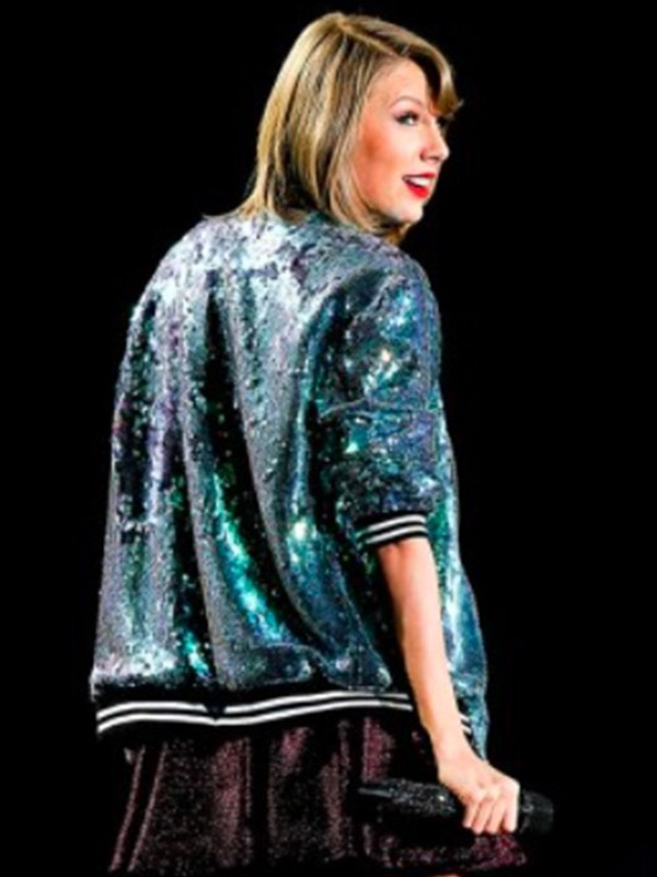 Taylor Swift Sequin Bomber Jacket