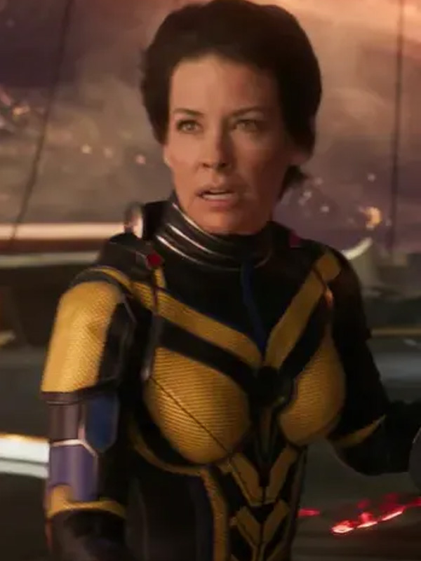 Evangeline Lilly Ant-Man and the Wasp: Quantumania Hope Van Dyne Yellow Costume Leather Jacket