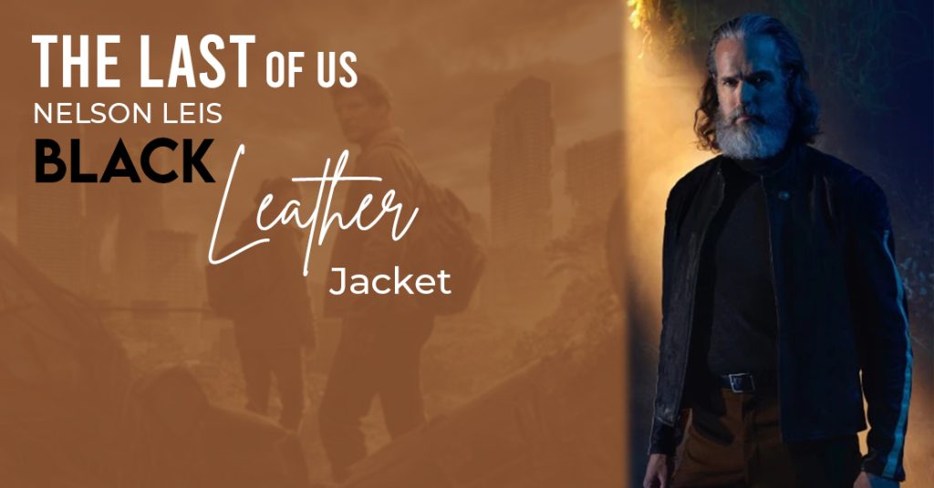 The Last Of Us Nelson Leis Black Leather Jacket