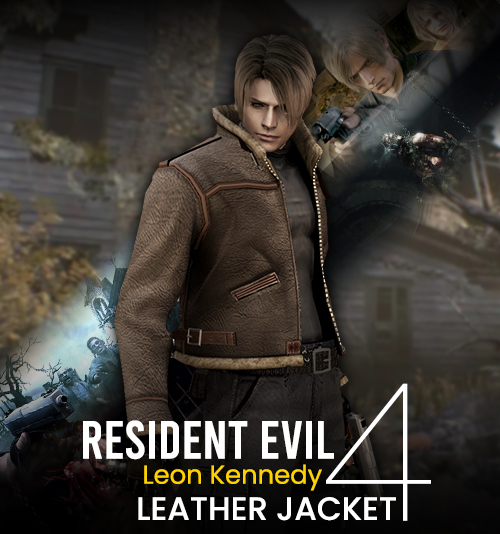 The Iconic Resident Evil 4 Leon Kennedy Leather Jacket