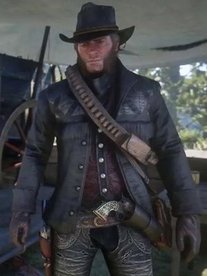 Red Dead Redemption 2 Nuevo Paraíso Gunslinger Black Hunting Jacket