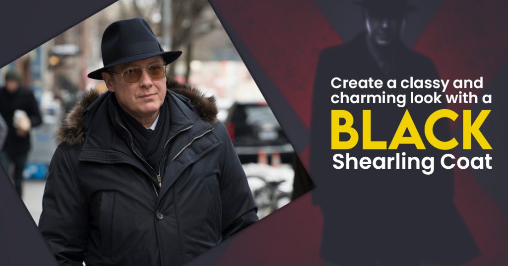 Create a classy and charming look with a Black Shearling Coat