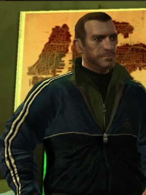 Josh Feinman Grant Theft Auto IV Niko Bellic Blue Bomber Jacket