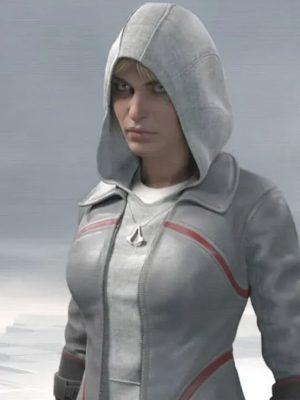 Video Game Assassin’s Creed Syndicate Galina Voronina Grey Leather Jacket