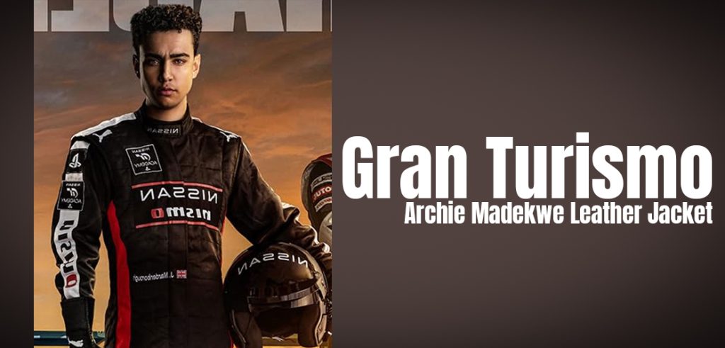 Gran Turismo 2023 Archie Madekwe Leather Jacket