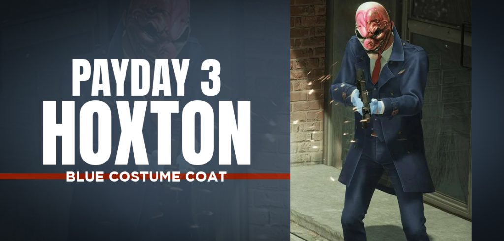 Hoxton Payday 3 James Hoxworth Blue Costume Coat