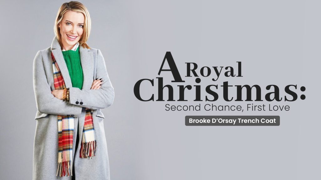 A Royal Christmas Crush 2023 Katie Cassidy Wool Coat