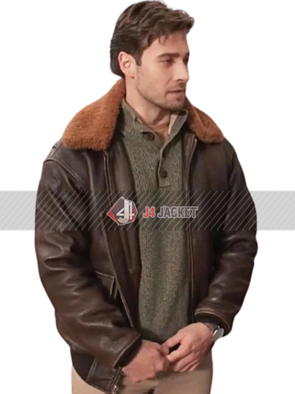 Ignacyo Matynia A Christmas Vintage Brown Shearling Jacket