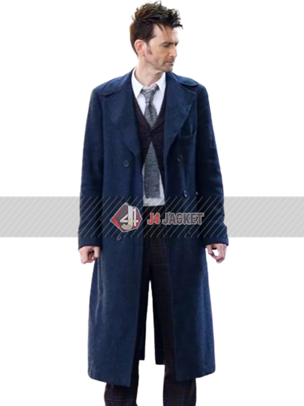Doctor Who S14 David Tennant Blue Coat