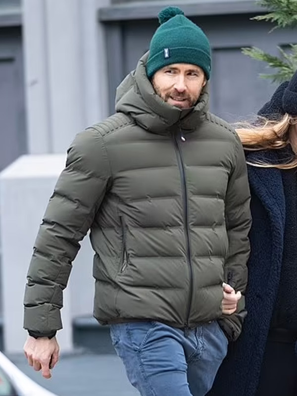 Ryan Reynolds Green Hooded Jacket