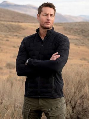 TV Series Tracker Justin Hartley Black Quilted Jacket