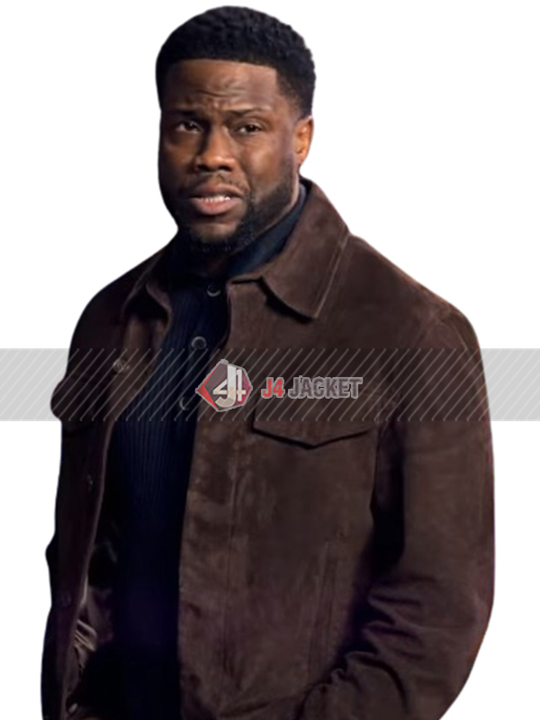 Lift Movie 2024 Cyrus Brown Suede Leather Jacket
