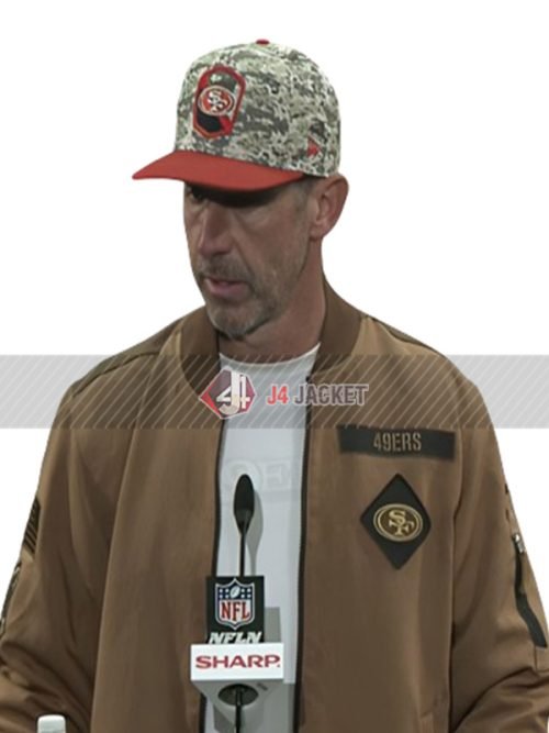 Football Coach Kyle Shanahan 49ers Salute to Service Jacket