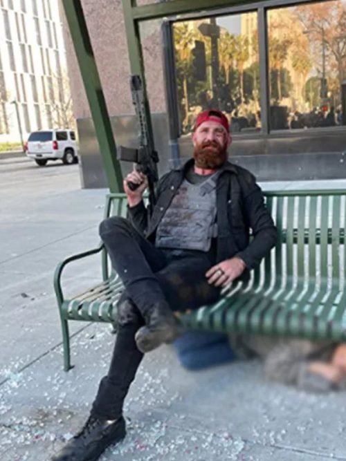 Devan Chandler Long Ambulance Black Long Jacket