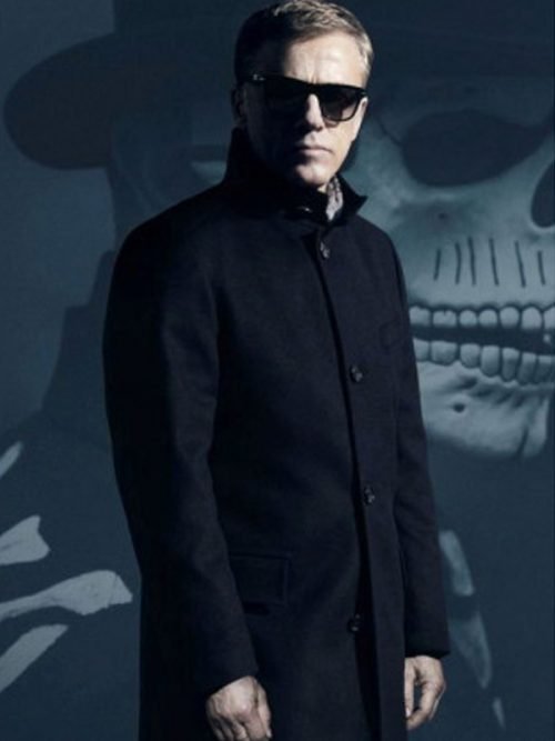 Spectre Blofeld Black Wool Coat