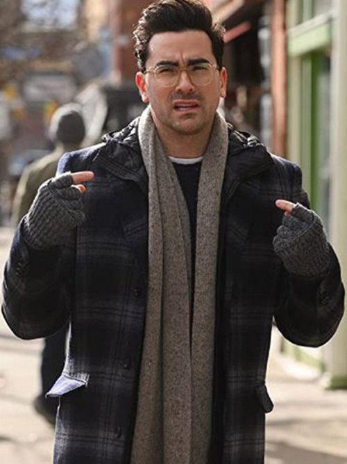 John Happiest Season 2020 Dan Levy Plaid Wool Coat