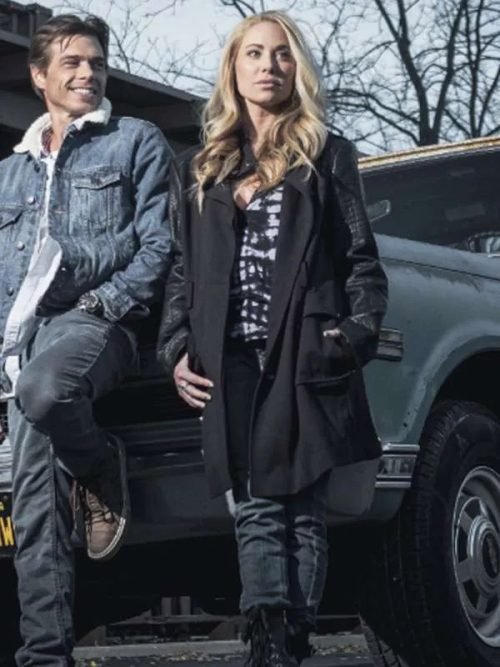 Danielle C. Ryan Double Threat Black Wool Coat