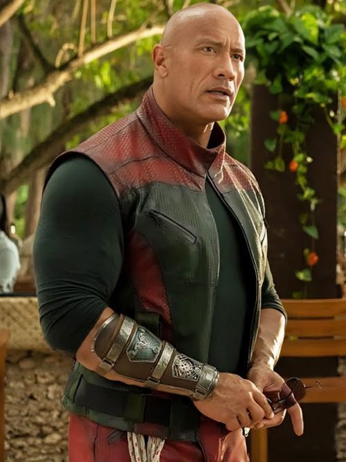 Dwayne Johnson Red One Leather Vest