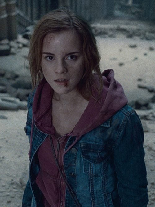 Emma Watson Harry Potter And The Deathly Hallows: Part 2 Blue Denim Jacket