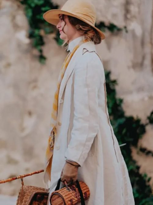 Louisa Binder Hotel Portofino White Cotton Trench Coat