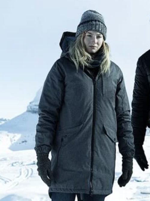 Sophie Turner Survive Movie Grey Jacket