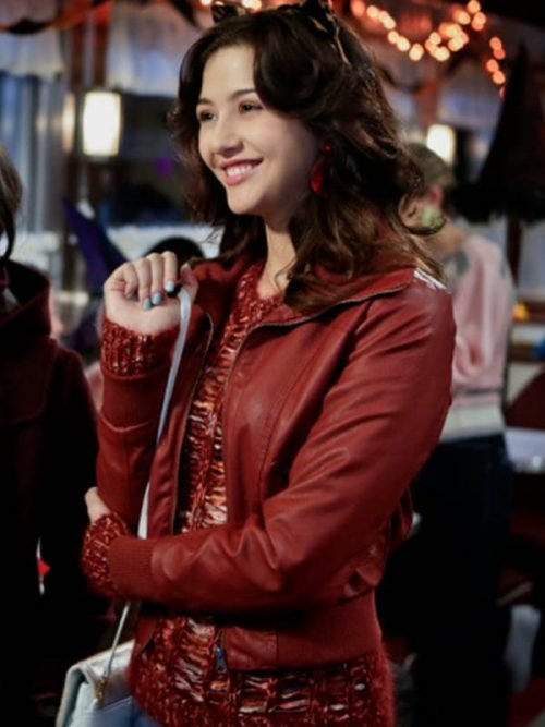 Maggie Landers TV Series The Carrie Diaries Katie Findlay Leather Jacket