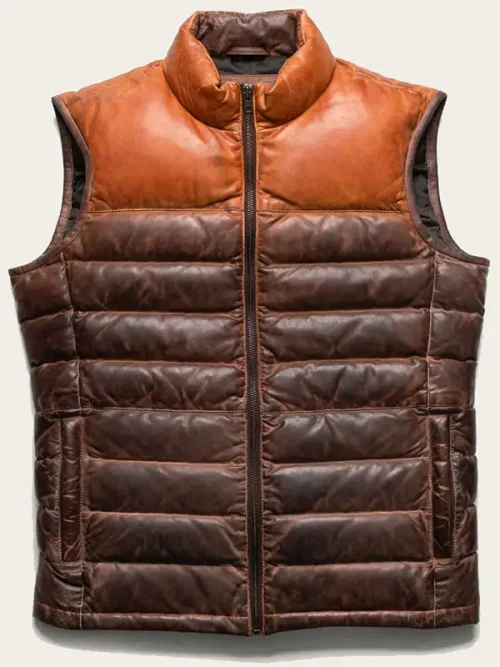 Men's Bridger Leather Puffer Vest