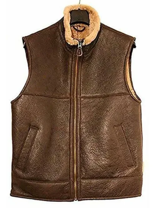 Men's Shearling Leather Vest