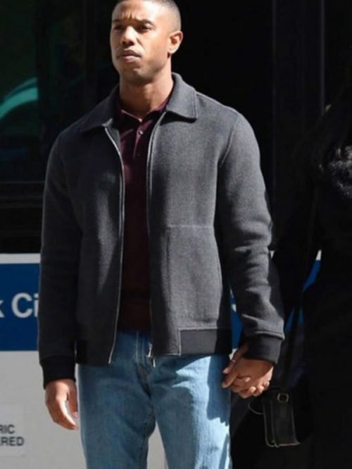 Michael B. Jordan A Journal For Jordan Black Wool Jacket