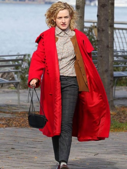 Maddy Modern Love Julia Garner Red Wool Hooded Coat