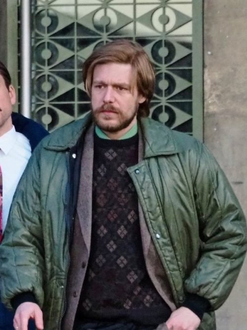 Movie Tetris Nikita Efremov Green Quilted Jacket