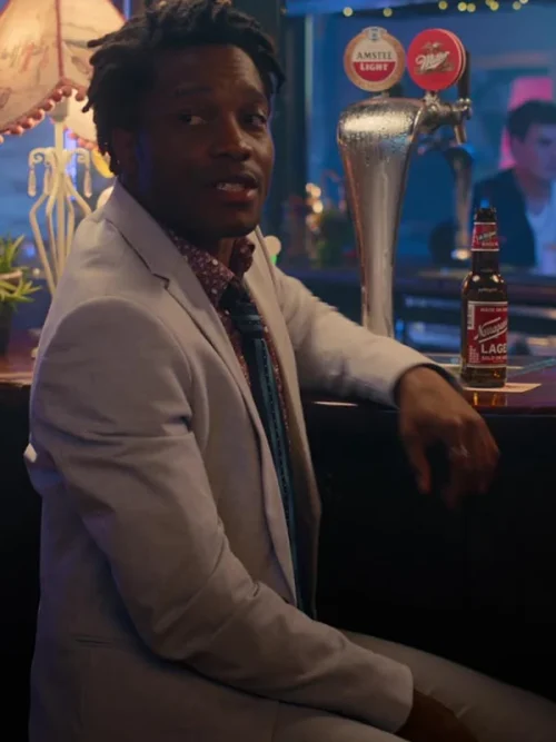 Ricky Stanicky Jermaine Fowler Beige Blazer