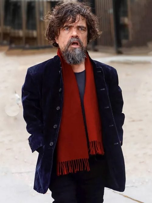 She Came To Me 2023 Peter Dinklage Blue Coat