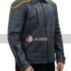 Star Trek Enterprise S01 Gray Quilted Uniform Leather Jacket