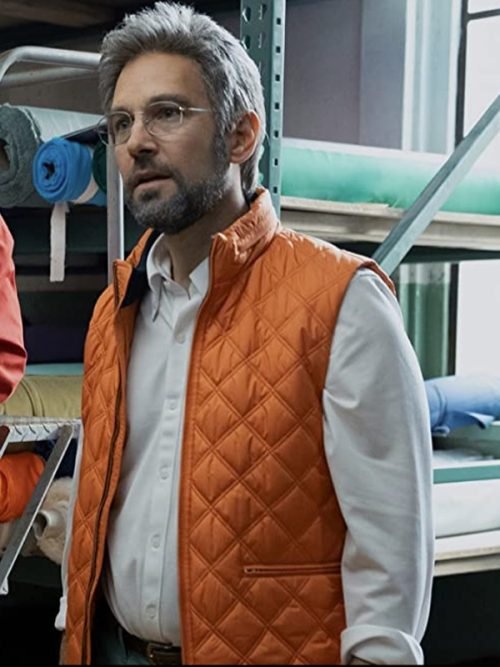 Ike TV Series The Shrink Next Door Paul Rudd Orange Vest