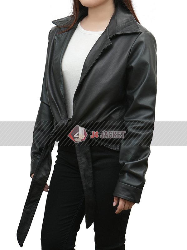 Amy Adams Black Leather Jacket