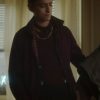 Jayden Revri TV Series Dead Boy Detectives Maroon Jacket