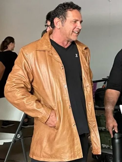 Dimitri Logothetis Gunner 2024 Brown Leather Coat