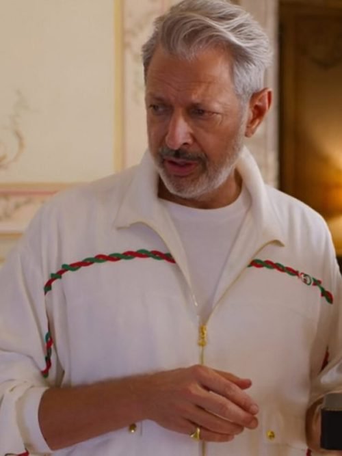 Jeff Goldblum kaos White Track Jacket