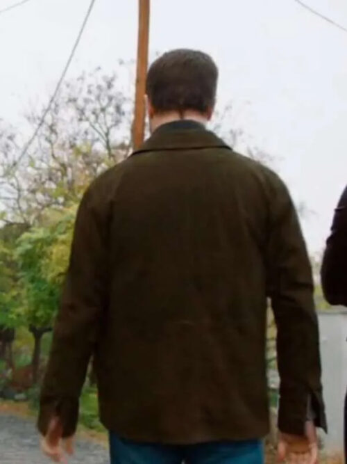 Joe Fisher Love on The Danube Royal Getaway Movie 2024 Suede Green Leather Jacket