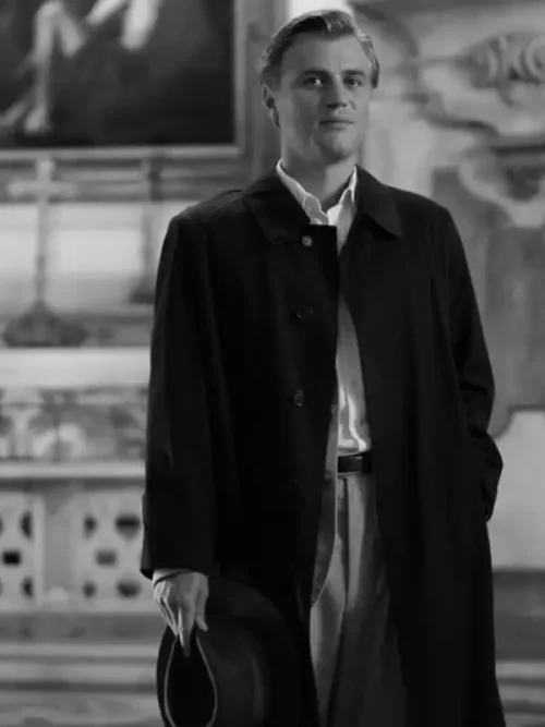 Johnny Flynn Ripley Black Wool Coat