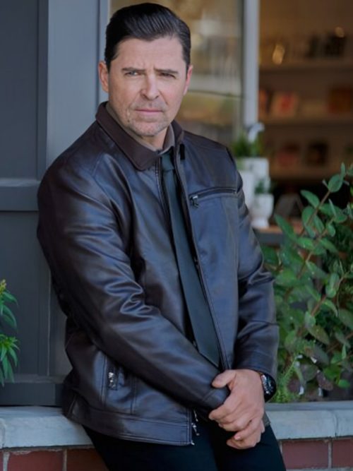 Kavan Smith Nelly Knows Mysteries A Fatal Engagement Brown Jacket