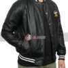 The Fall Guy Stuntman Association Black Leather Jacket
