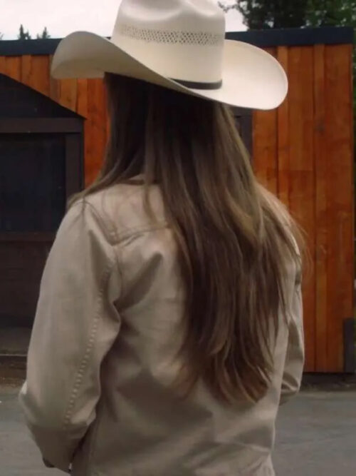 Amber Marshall Heartland Tv Series S16 Amy Fleming Cotton Beige Jacket