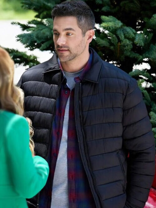 Brant Daugherty Trivia at St. Nick's 2024 Max Black Puffer Jacket