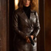 Canary Black 2024 Avery Graves Brown Leather Coat