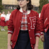 Grease Rise of the Pink Ladies Red Bomber Jacket
