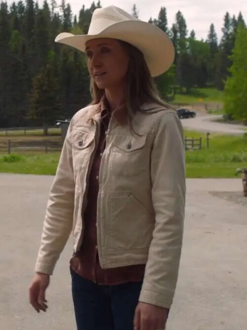 Heartland Amy Fleming Beige Cotton Jacket