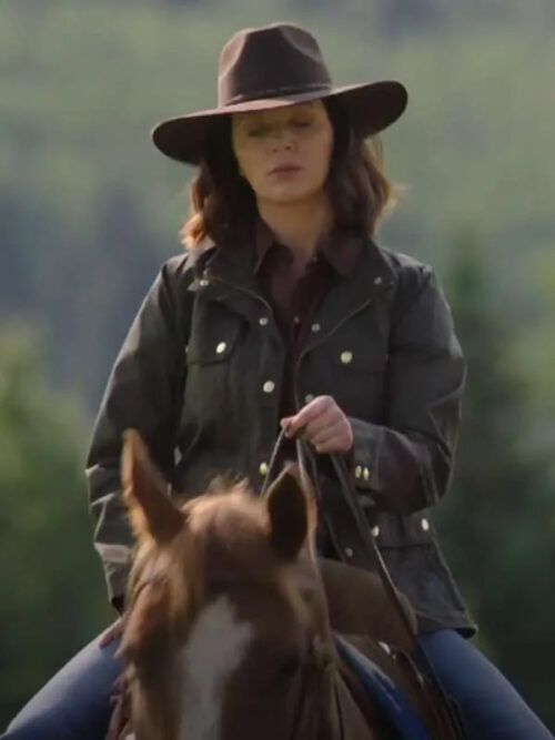 Heartland S17 Samantha Louise Fleming Green Cotton Jacket