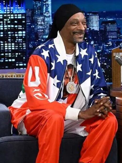 Snoop Dogg USA Flag The Tonight Show 2024 Jacket